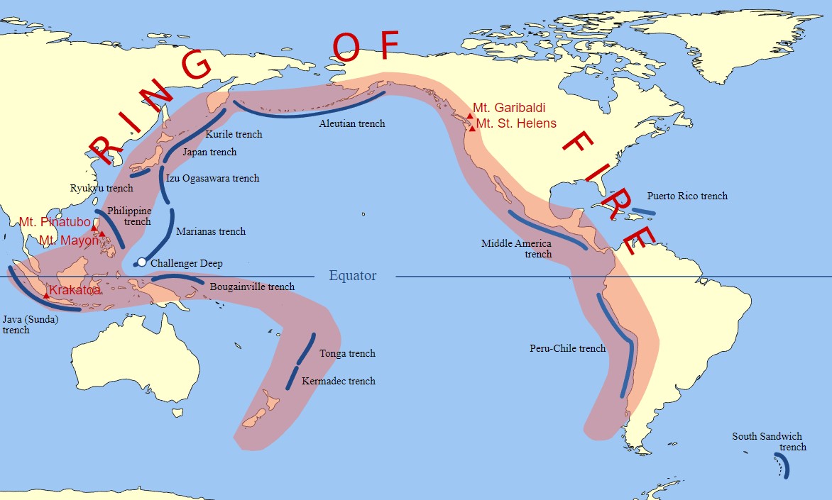 free the ocean blog ring of fire map